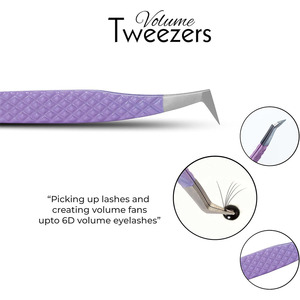 Pinzas de Precisión para Extensión de Pestañas para Técnicos de Pestañas y Profesionales de Maquillaje - Product Image 2
