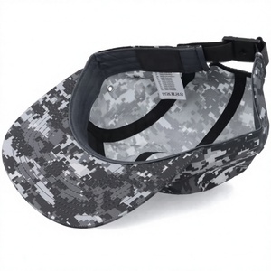 High Quality 6-Panel <b>Baseball</b> <b>Cap</b> Unisex Solid Black <b>Plain</b> Design Leopard/Dot Puff Printing Breathable Waterproof Tactical - Product Image 2