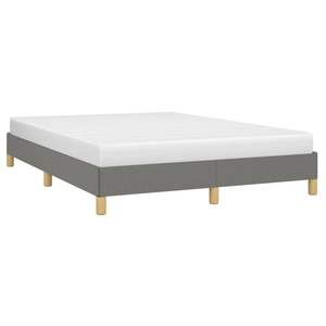 Base de Cama Queen Tapizada en Tela Gris Oscuro, Madera Contrachapada y Madera Sintética, Duradera y Elegante - Product Image 3