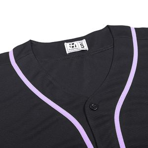 OEM Baseball Jersey Custom Streetwear Baseball Teamwear Contrast Stripe Breathable <b>Waffle</b> Mesh Button Front Athletic <b>Shirt</b> - Product Image 4
