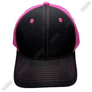 Casquette de sport SIBRIN personnalisée avec logo couleur, perforations laser, visière incurvée, séchage rapide, pour course, athlétisme, tennis, golf, ajustable - Product Image 4