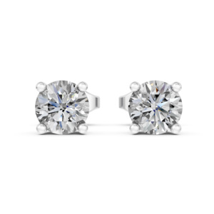 925 <b>Silver</b> Lab Diamond <b>Earring</b> IGI Certified RJC ODM OEM Ethical Fine Jewellery Rhodium Plated Wedding Anniversary Gift EA501871 - Product Image 1