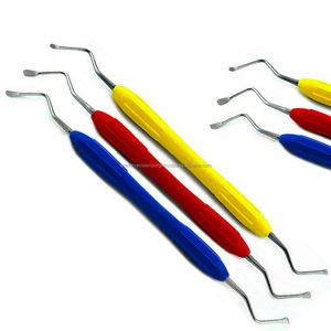 Juego de Curetas Dentales Lucas para Cirugía Periodontal, Múltiples Colores, Empuñadura Ergonómica, Acero Inoxidable, Manual, Clase I - Product Image 4