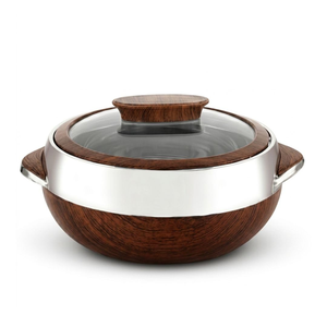 Best Quality Wooden Handmade Luxury Modern Casserole <b>Pot</b> Acrylic <b>Lid</b> Food Warmer Tabletop Kitchen Catering Use In Wholesale - Product Image 1