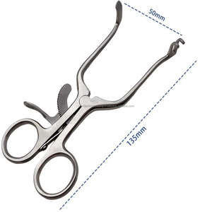 Retractor Autoretráctil Weitlaner de 135 mm, Apertura Máxima de 60 mm, Instrumento Quirúrgico de Acero Inoxidable, Cirugía General Manual, ISO13485 - Product Image 3