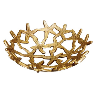 Bol de table moderne de luxe en métal doré poli, fabriqué à la main et exclusivement conçu, pour les fêtes et les mariages, qualité supérieure - Product Image 1