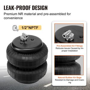 Kit de suspension pneumatique pour camion, compatible avec les Ford F250/F350 2WD 4WD de 1999 à 2004, et les Ford F250/F3 de 2008 à 2010. - Product Image 4