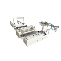 Máquina Semiautomática para Rebobinar y Doblar Papel Higiénico, Velocidad de Producción de 150-200 m/min, Diseño Compacto para Fábricas Pequeñas