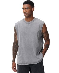 Débardeurs de sport respirants 100 % coton pour hommes, style hip-hop, personnalisables, sans manches, pour la gym et les centres de fitness - Product Image 3