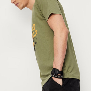 เสื้อยืดผู้ชายสีดำลายกราฟิก รูปแร็ปเปอร์ แนวสตรีทแวร์ฮิปฮอป แฟชั่นลำลองสำหรับฤดูร้อน ไซส์ใหญ่ - Product Image 4