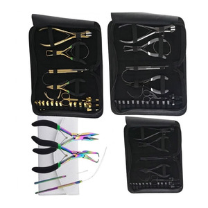 Hair Extension Tools Kit <b>Tape</b>-In <b>Nano</b> & Micro Bead Pliers Set with Loop Tool for Hair Extensions - Product Image 4