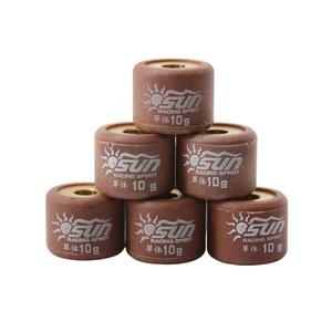ลูกกลิ้งขับเคลื่อน SUN RACING MIO 100 ขนาด 15x12 มม. 10G ประสิทธิภาพสูง แกนทองเหลือง ตอบสนองไว สำหรับสกู๊ตเตอร์ CVT อัพเกรด ผลิตในไต้หวัน 6 ชิ้น - Product Image 3