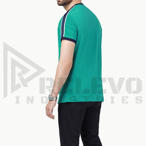 Camiseta de punto de algodón de 220 GSM para hombre, tela suave y transpirable, uso diario informal de verano - Product Image 3
