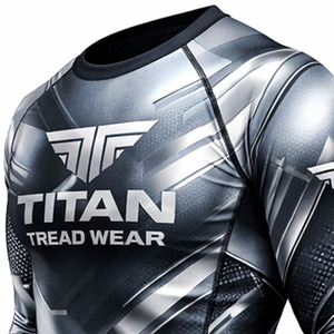 เสื้อแรชการ์ดสำหรับผู้ชายและผู้หญิง - น้ำหนักเบา ระบายอากาศได้ดี ยืดหยุ่นได้ ชุดออกกำลังกาย ป้องกันแบคทีเรีย แห้งเร็ว ป้องกันรังสียูวี แขนยาว - Product Image 3