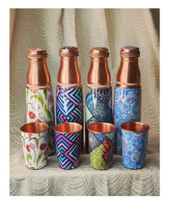 Premium Copper <b>Water</b> <b>Bottle</b> with Leak-Proof Technology for Travel and Outdoor Activities - Product Image 1