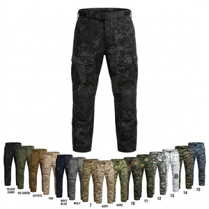 Whole Sale <b>Top</b> Quality Custom Camouflage Design Cargo Pants Outdoor Trousers Multi Pocket Cotton Heavy Duty Knee Pads Pants - Product Image 1