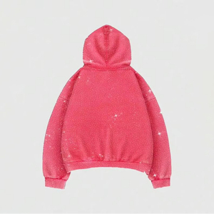 Sweat à capuche graphique Sparkle, coupe classique, en molleton 100% coton, imperméable, écologique, style streetwear décontracté - Product Image 2