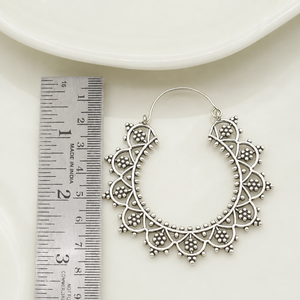 Pendientes de Aro Chapados en Oro para Mujer, Diseño Floral Vintage, Joyería para Fiesta - Product Image 4