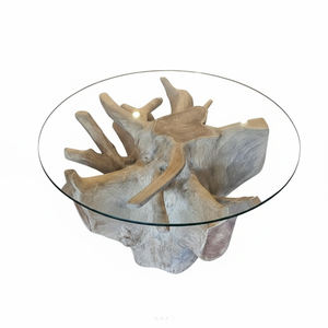 Table basse Ceko en racine de teck naturelle, durable, organique, rustique, de luxe, multi-usages, emballage postal, meubles de salon, décoration unique - Product Image 2