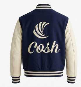 แจ็คเก็ต Letterman Varsity แบบพรีเมียมสั่งทำพิเศษ แจ็คเก็ตบอมเบอร์ปักลายผ้าขนสัตว์และหนัง ขายส่งโดย COSH International - Product Image 3