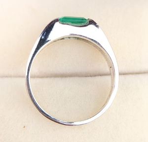<b>Emerald</b> Engagement <b>Ring</b> 925 <b>Silver</b> Bezel Setting Wedding <b>Ring</b> Unisex 6x8 MM <b>Emerald</b> Cut Green Gemstone Luxury Certified Party - Product Image 6