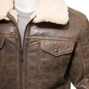 Chaqueta de Piel de Oveja a la Moda, Fabricación Personalizada OEM ODM, Chaqueta de Invierno de Cuero de Primera Calidad - Product Image 3