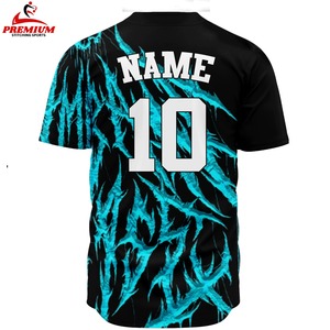 Maillot de baseball personnalisé par sublimation, tissu léger et doux, coupe confortable, respirant, maillot de baseball de haute qualité - Product Image 4