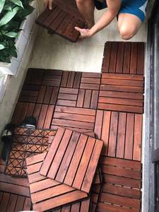 THAI BINH DUONG T6A1 Azulejos de cubierta entrelazados de madera maciza Premium Antideslizante moderno para productos al por mayor para exteriores e interiores - Product Image 2