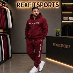 Ensemble de survêtement personnalisé pour homme avec sweat à capuche zippé, imprimé strass, en molleton, veste à capuche entièrement zippée et pantalon de jogging, style streetwear - Product Image 3