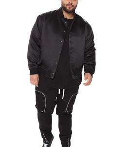 Oem Satin Varsity <b>Jacket</b> 100% Polyester Satin <b>Baseball</b> <b>Jacket</b> <b>Men</b> Spring Letterman <b>Baseball</b> Varsity <b>Jacket</b> - Product Image 3