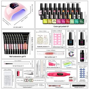 Limegirl Kit per Unghie con 18 LED UV, Asciugatore per Smalto Gel e Set per Estensione Unghie con Base Opaca - Product Image 2