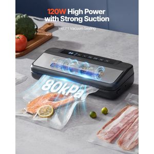 Macchina Sottovuoto Automatica Compatta 80Kpa 120W Potente, Sigillatrice Alimentare Multifunzione 7 in 1, Larghezza Massima Sacchetto 30cm con Sigillatura ad Aria - Product Image 2