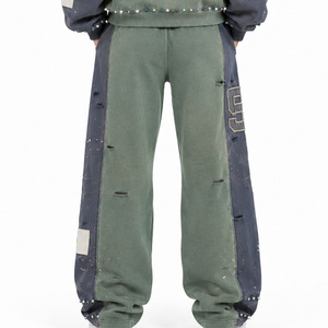 Pantalones Jogger Cargo Oversize para Mujer, Estilo Streetwear, Personalizados, con Efecto Desgastado por el Sol, de Mezcla de Algodón, Casuales, con Lavado Vintage - Product Image 2