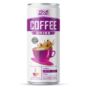 กาแฟเย็นผสมสำเร็จรูป OEM ODM แบรนด์ส่วนตัว บรรจุกระป๋องอะลูมิเนียม 250 มล. กาแฟเวียดนามพร้อมนม ขายส่ง - Product Image 1