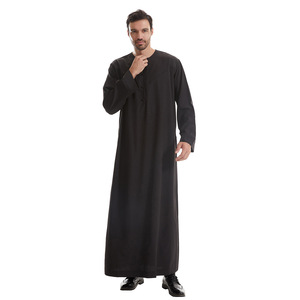 Export Quality <b>Men's</b> <b>Thobe</b> Wholesale Private Label Muslim Clothing <b>Men's</b> <b>Thobe</b> Wholesale Long Sleeve Islamic Jubba - Product Image 4