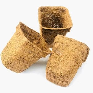 Macetas de fibra de coco natural, paquetes de macetas de coco de fábrica directa, soporta bajo costo de envío - Product Image 2