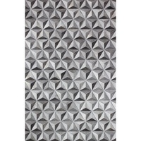 Handmade Hair On Hide Leather Rug Contemporary Cowhide Patchwork Carpet For Interior Decoration