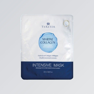 Produit de soin de la peau coréen K-Beauty Tersia Marine Collagen Intensive Mask Sheet Pack 10 feuilles Fabriqué en Corée - Product Image 5