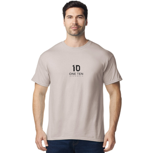 เสื้อยืดผู้ชาย ผ้าฝ้าย แขนสั้น คอกลม สวมใส่สบาย แฟชั่นเรียบง่าย สีเทาไอซ์เกรย์ - Product Image 2