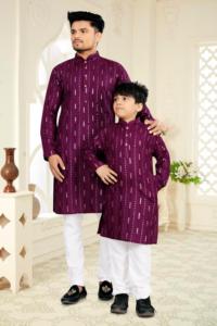 ชุดคู่พ่อ-ลูกดีไซน์เนอร์สำหรับเทศกาลนี้ โดย Rivaayat House - Product Image 1