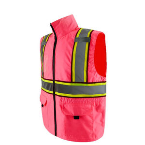 Safety Worker Vest Hi Vis Work High Visible <b>Patch</b> With Pocket Security Guard Reflective Striping Protective - Product Image 3