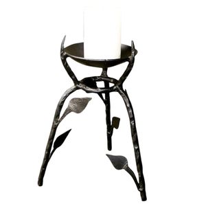 Porte-bougie triple à triple paroi au design moderne |   Applique murale design en métal fait main |   Décoration d'entrée pour la maison - Product Image 5