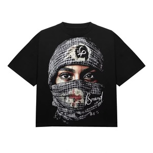 Camiseta Personalizada de Manga Larga con Cuello Redondo, 100% Algodón Grueso, para Hombre, Estilo Hip Hop, Corte Holgado, Secado Rápido - Product Image 3