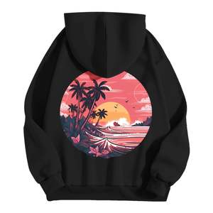 เสื้อฮู้ดดี้ผ้าฝ้ายคุณภาพสูงขายส่ง แบบยูนิเซ็กส์ ทรงโอเวอร์ไซส์ แฟชั่นผ้าเฟรนช์เทอร์รี่ - Product Image 1