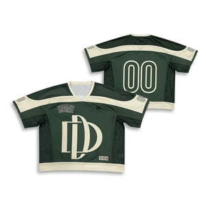 Camisetas de fútbol vintage personalizadas de gran tamaño, polos de rugby holgados, camisetas deportivas de algodón de alta calidad, camisetas de malla para equipos masculinos. - Product Image 1