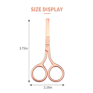 Tijeras Pequeñas Asontao para Cejas y Vello Nasal - Herramienta de Corte de Acero Inoxidable para Barbería, para Diestros, Ligeras - Product Image 6
