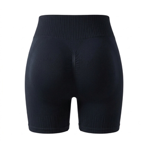 Pantalones cortos de Yoga para mujer, pantalones cortos deportivos elásticos y cómodos de cintura alta para gimnasio, entrenamiento, correr, Pilates, ejercicio y uso informal - Product Image 2