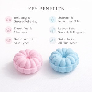 Bombas de baño efervescentes OEM/ODM con aroma floral, aceites esenciales naturales y orgánicos, para la relajación femenina, spa en casa. - Product Image 4