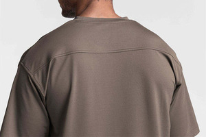 T-shirts en coton 100% de qualité supérieure, coupe ample, épaules tombantes, style hip-hop, personnalisables avec logo, pour hommes. - Product Image 6