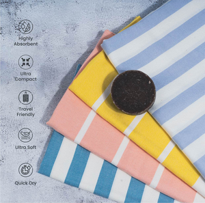 Serviettes de plage premium 250 GSM, super douces et absorbantes, fournisseur de serviettes de piscine personnalisées, vente en gros - Product Image 6